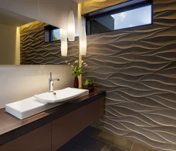 Photo of 3D walls for the bathroom