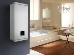 Boiler in the bathroom interior