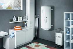 Boiler in the bathroom interior