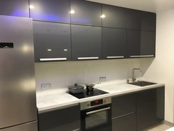 Anthracite kitchen in the interior photo