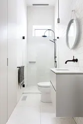 Bathtub With Toilet Design In White Color