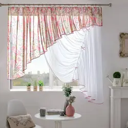 Curtain ideas for the kitchen in a modern style photo