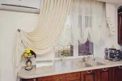 Curtain ideas for the kitchen in a modern style photo