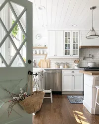Scandinavian style house interior kitchen