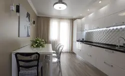 Gray kitchen design 12 sq m