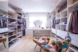 Dressing room interior with window