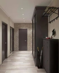 Hallway Interior With Brown Furniture