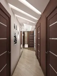 Қоңыр Жиһазбен Жабдықталған Дәліздің Интерьері