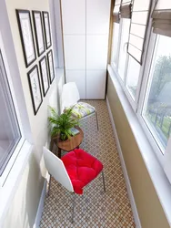 Design of a narrow balcony in an apartment