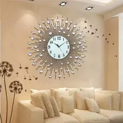Wall Clock In The Living Room In A Modern Style Photo