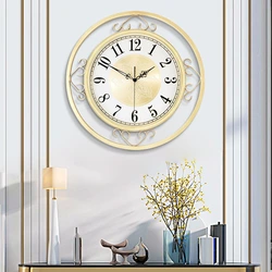 Wall clock in the living room in a modern style photo