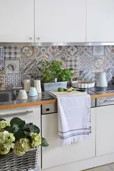Mətbəx Interyerində Patchwork Üslubunda Plitələr