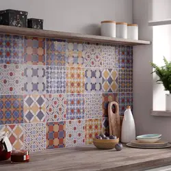 Mətbəx Interyerində Patchwork Üslubunda Plitələr