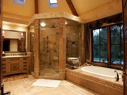 Photo of a bathtub in the house