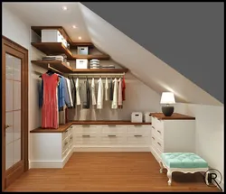 Attic Dressing Room Design Photo