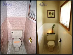 Fotoşəkillərdən əvvəl və sonra boyalı vanna otağı plitələri