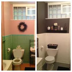 Painting bathroom tiles with your own hands photo