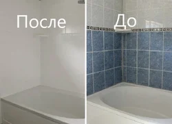 Ранг кардани сафолҳои ванна акс