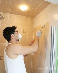 Paint Bathroom Tiles Photo
