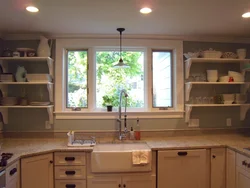 Photo of the kitchen around the window