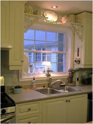 Photo of the kitchen around the window