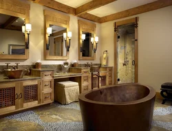 Country style bathroom design