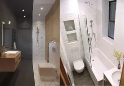 Bathtub opposite the door photo