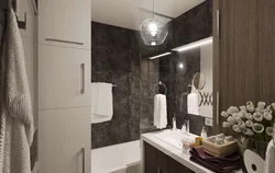 Bathtub opposite the door photo