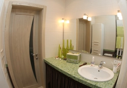 Bathtub Opposite The Door Photo