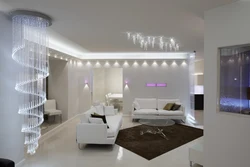 Ceilings With Lighting In The Apartment Photo