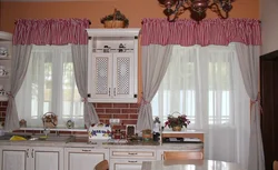 Sew curtains for the kitchen in a modern style photo