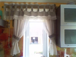 Sew Curtains For The Kitchen In A Modern Style Photo