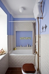 Bathroom design 3 sq m combined with toilet