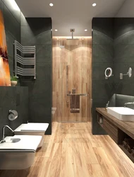 Bathroom with shower loft design