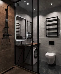 Bathroom with shower loft design