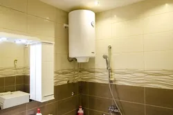 Su qızdırıcısı fotoşəkili ilə hamam dizaynı