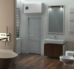 Su qızdırıcısı fotoşəkili ilə hamam dizaynı
