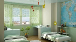 Mixed-sex children's bedroom photo