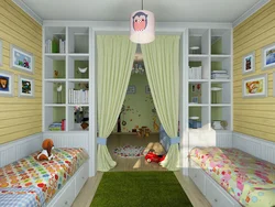 Mixed-sex children's bedroom photo