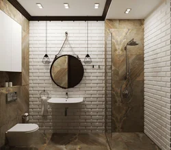 Small bathroom loft design