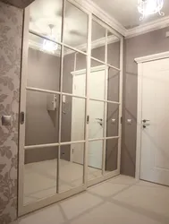 Wardrobe design with mirror for hallway