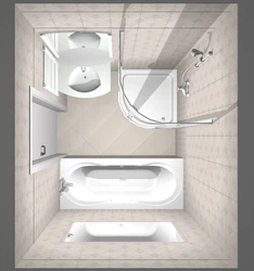 Bathroom interior 180 by 180