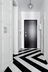 Black hallway design