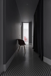 Black hallway design