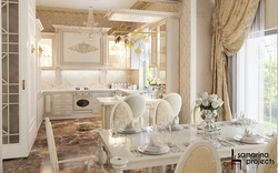 Countertop ошхона дар акс сабки классикӣ