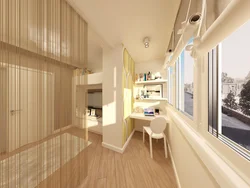 Balcony with sleeping place design photo