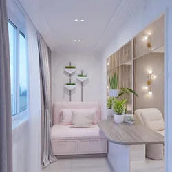 Balcony with sleeping place design photo