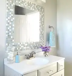 Bath design with mirror photo