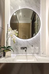 Bath design with mirror photo