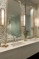 Bath Design With Mirror Photo
